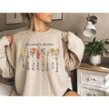 Grandma's Garden Sweatshirt, Custom Birthflower Sweatshirt, Gift for Grandma, Love Grows Here, Mom's Garden, Mother's Day...