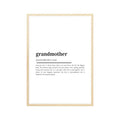 Grandmother Definition Print, Self Love Wall, Mothers Day Wall Art, Gifts For Grandmother Bedroom Decor, Poster Prints No...