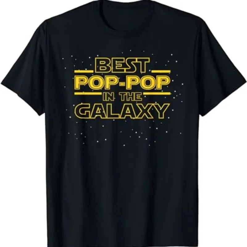 Grandpa Pop-Pop Shirt Gift, Best Pop-Pop in the Galaxy T-Shirt Menswear Top Hoodie, Sweatshirt | GrindPrints.com