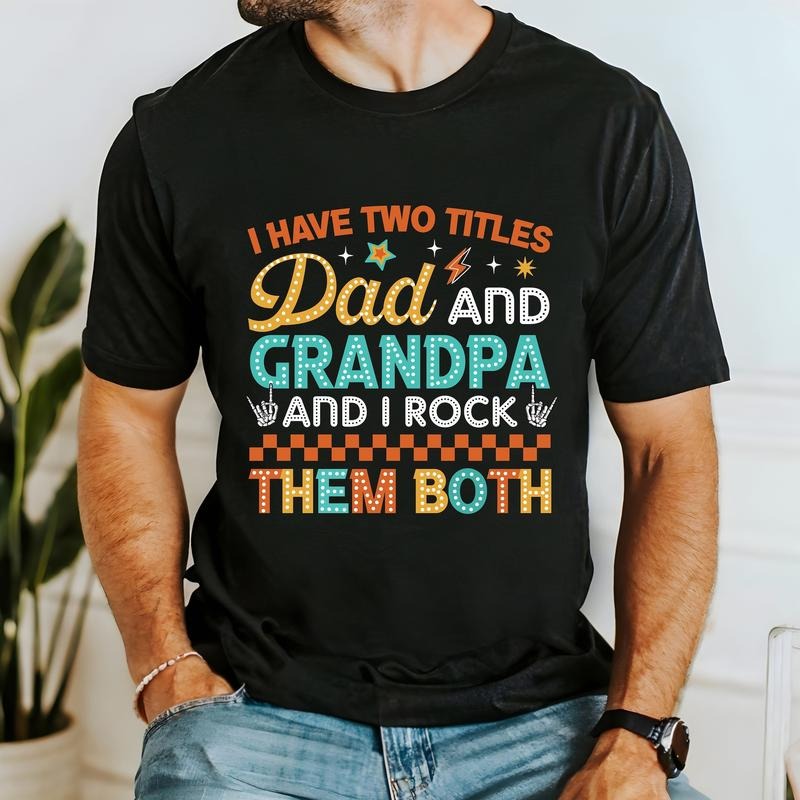 Grandpa T-Shirt, Father's Day T-Shirt, Dad T-Shirt, Funny Dad T-Shirt,Father's Day Gift,For Men,Grandkids Gift, New...