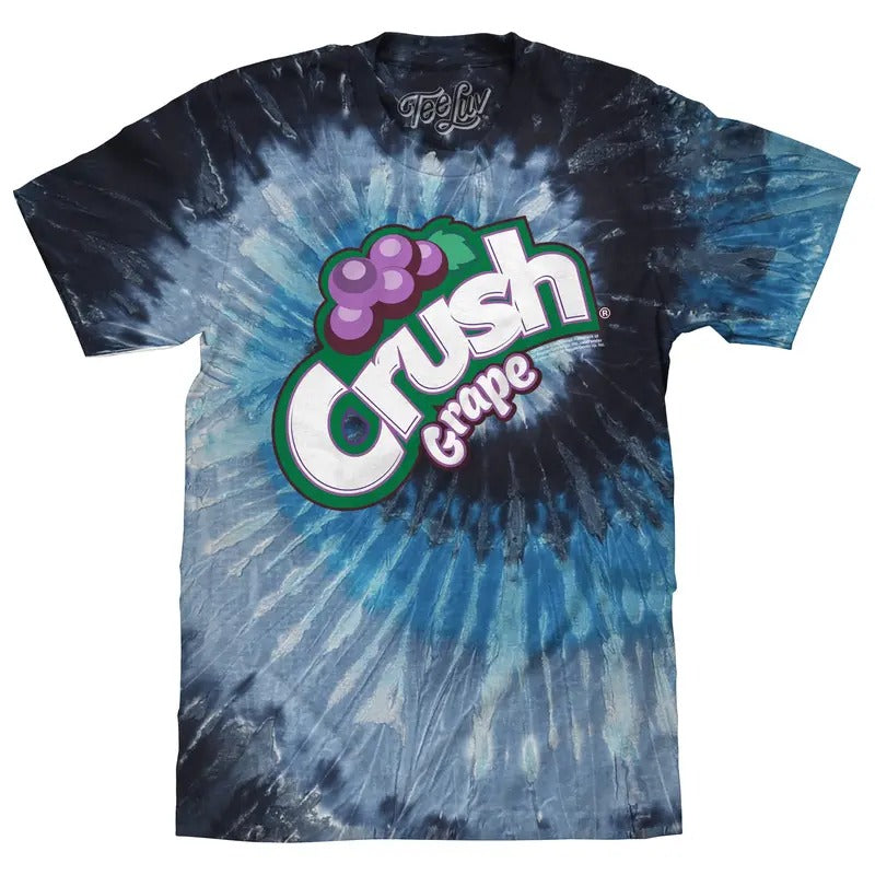 Grape Crush Soda Logo Tie Dye - Evening Sky Tie Dye T-Shirts, Hoodie, Sweatshirt | GrindPrints.com