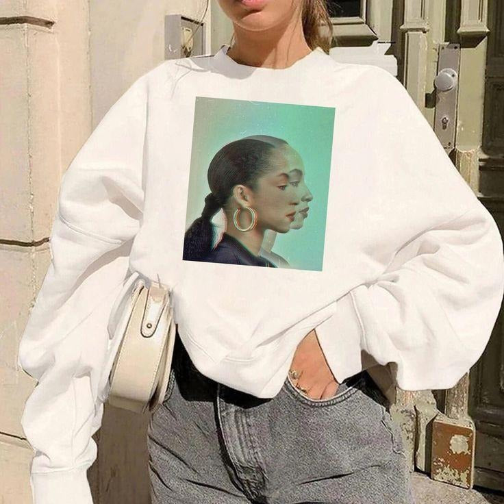 Graphic Retro Sade Crewneck, 80s Pop Music Fans Gift T-Shirts, Hoodie, Sweatshirt | GrindPrints.com
