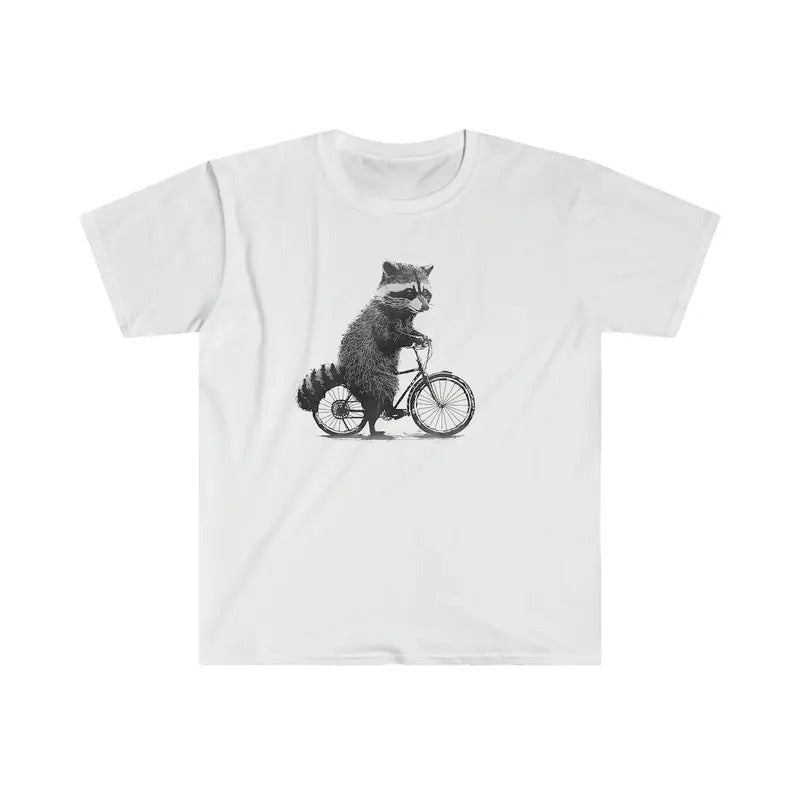 Graphic Tee Mens - Racoon Shirt - Funny Racoon Shirt Cotton Menswear Hoodie, Sweatshirt | GrindPrints.com