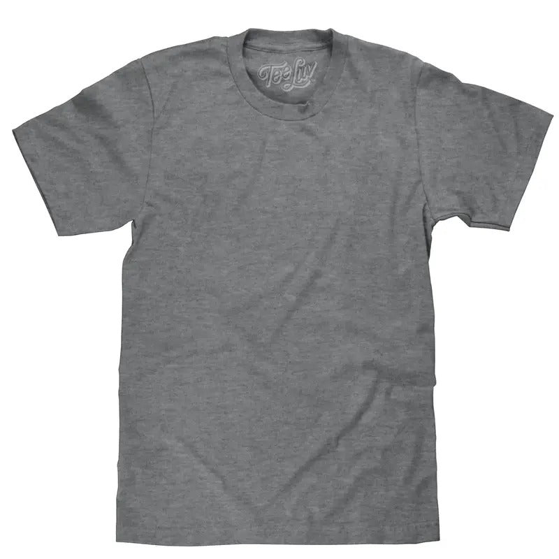 Graphite Gray Heather Blank T-Shirt - Gray Hoodie, Sweatshirt | GrindPrints.com