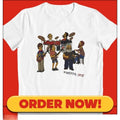 Grateful Dead as SIMPSONS T-shirt Jerry Garcia Phil Lesh Bob Weir & Company Cotton Menswear Cotton Menswear Top...
