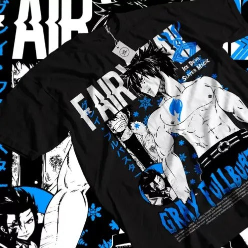 Gray Fullbuster Natsu T-shirt Fairy Tail Dragneel Girl Anime Gift Shirt All Size Hoodie, Sweatshirt | GrindPrints.com