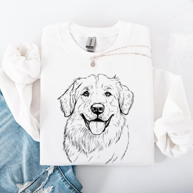 Great Pyrenees, Pet, Dog Breed Sweatshirt, Crew Neck, Women's, Crewneck T-Shirts, Hoodie | GrindPrints.com
