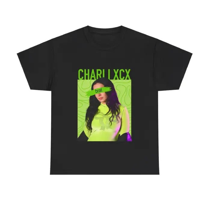 Green Charliii Tee, Brat Tshirt - Unisex Classic Cotton T-Shirt Hoodie, Sweatshirt | GrindPrints.com