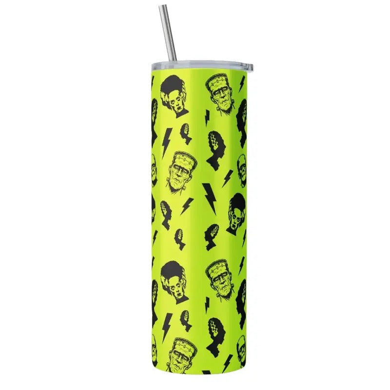 Green Frankenstein Print - 20oz Tumbler, Monster Lover, Green Frankenstein Print T-Shirts, Hoodie, Sweatshirt
