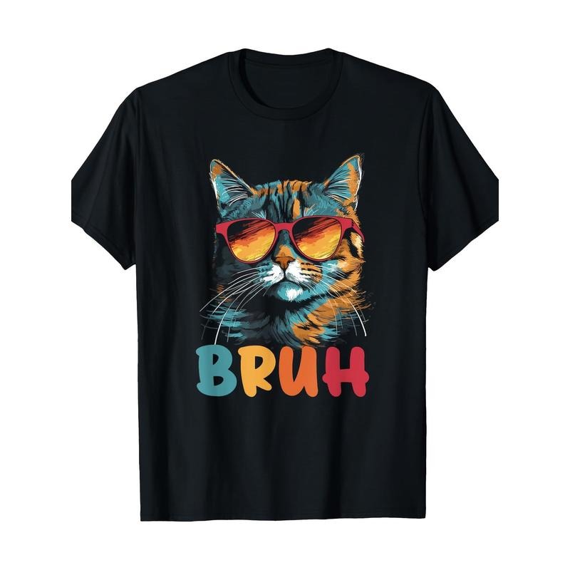 Greetings with cats, teenage boys, printed picture, men's T-shirt made in usa Hoodie, Sweatshirt | GrindPrints.com