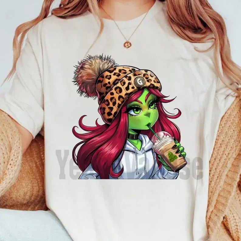 Grinchhh Boujeee Ladies Christmas Shirt, Grinchhmas Coffee Tee, Chrismas Tees Hoodie, Sweatshirt | GrindPrints.com