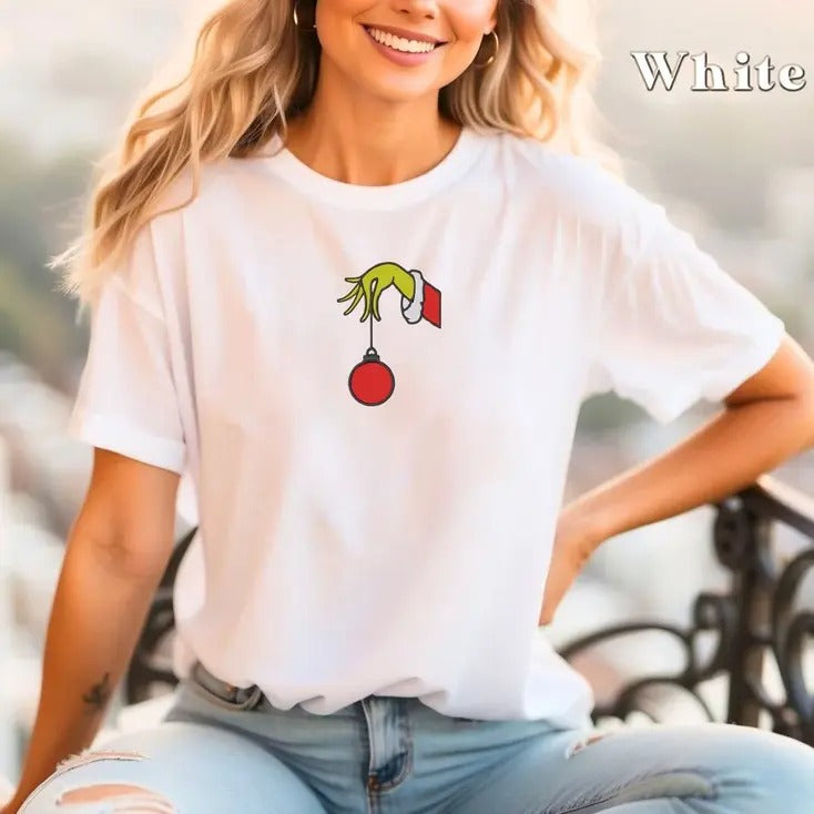 Grinchhhh Christmas Ball Shirt, Christmas Shirt Hoodie, Sweatshirt | GrindPrints.com