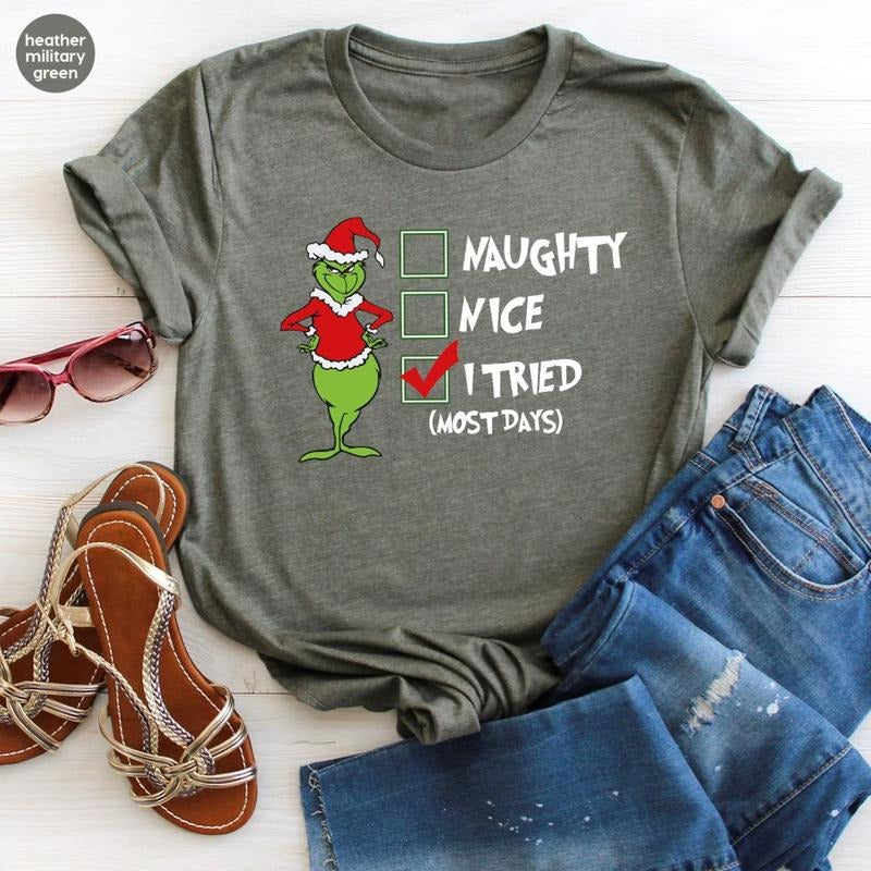 Grinchmas Shirt Grinch Grinch Merry Movie Shirts Classic Cotton Classic Cotton T-Shirts, Hoodie, Sweatshirt