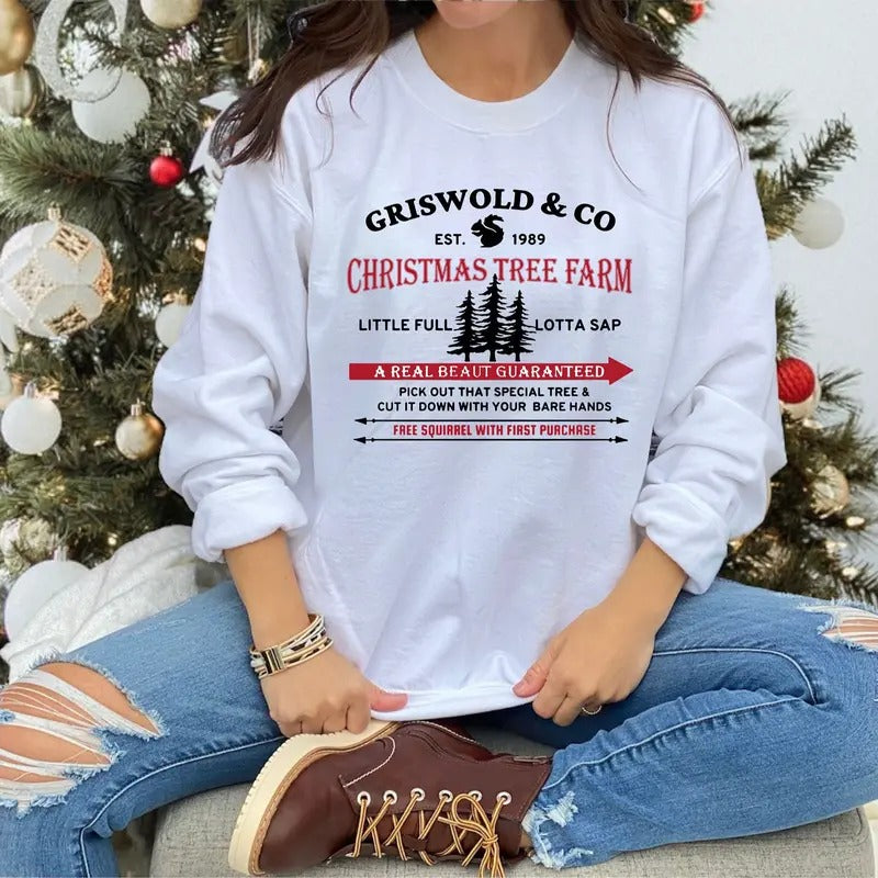 Griswold Co Tree Farm Since 1989 Sweatshirt, Christmas Family Sweatshirt, Christmas Women Shirt, Christmas Shirt,...