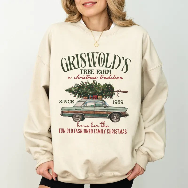 Griswold'S Tree Farm Since 1989 Woman Fun Old Fashioned Family T-Shirts, Hoodie, Sweatshirt