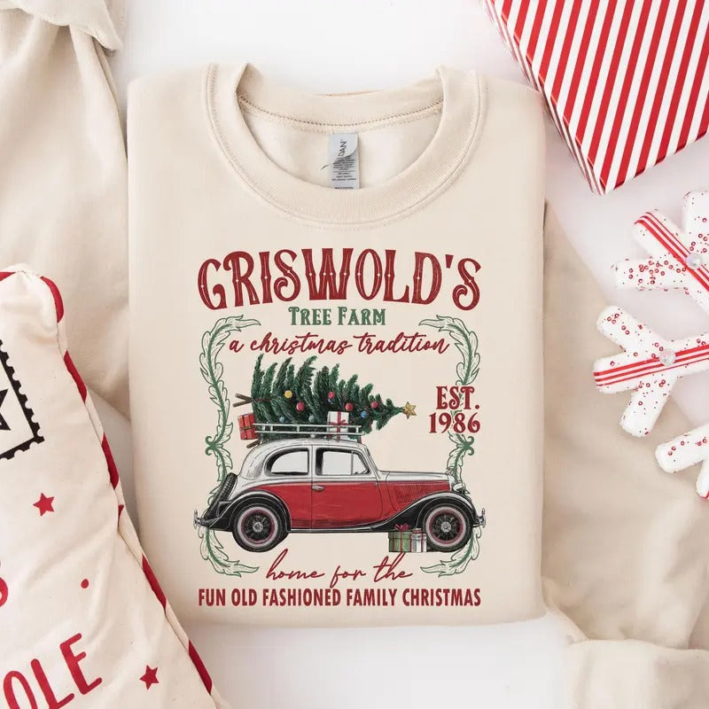 Griswold'S Tree Farm Tree Farm Family Old Fashioned Shirt Retro Griswold T-Shirts, Hoodie, Sweatshirt