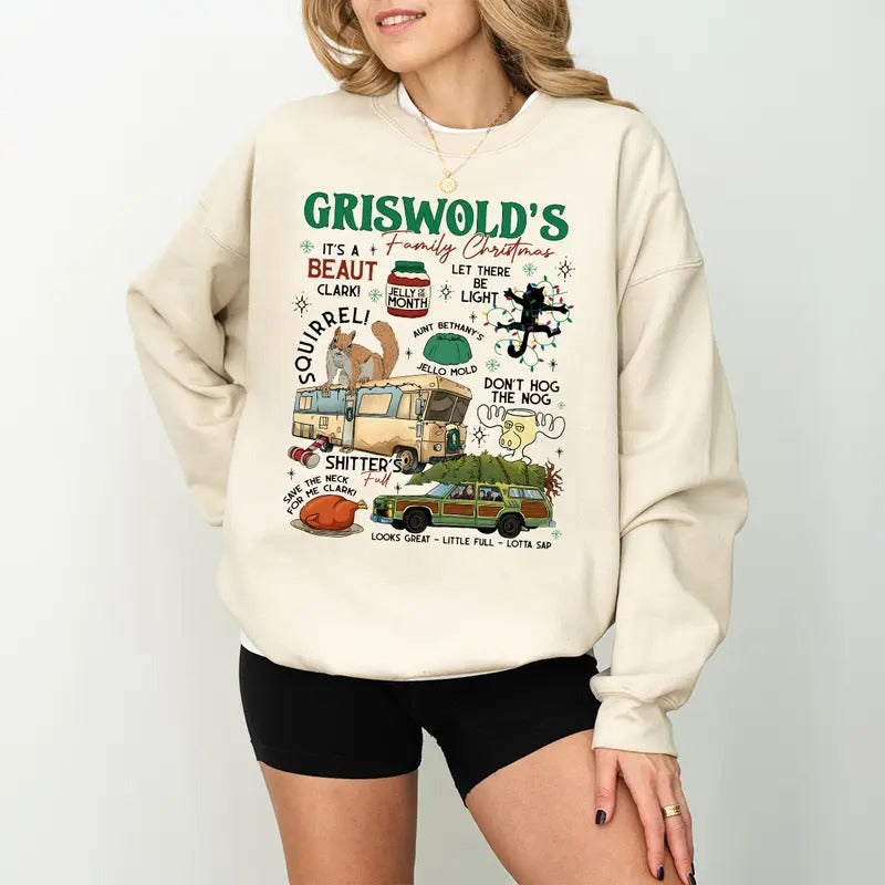 Griswolds Family Christmas Vacation Sweatshirt Hoodie Shirt, Griswold's Family Christmas, Christmas Party Sweatshirt,...