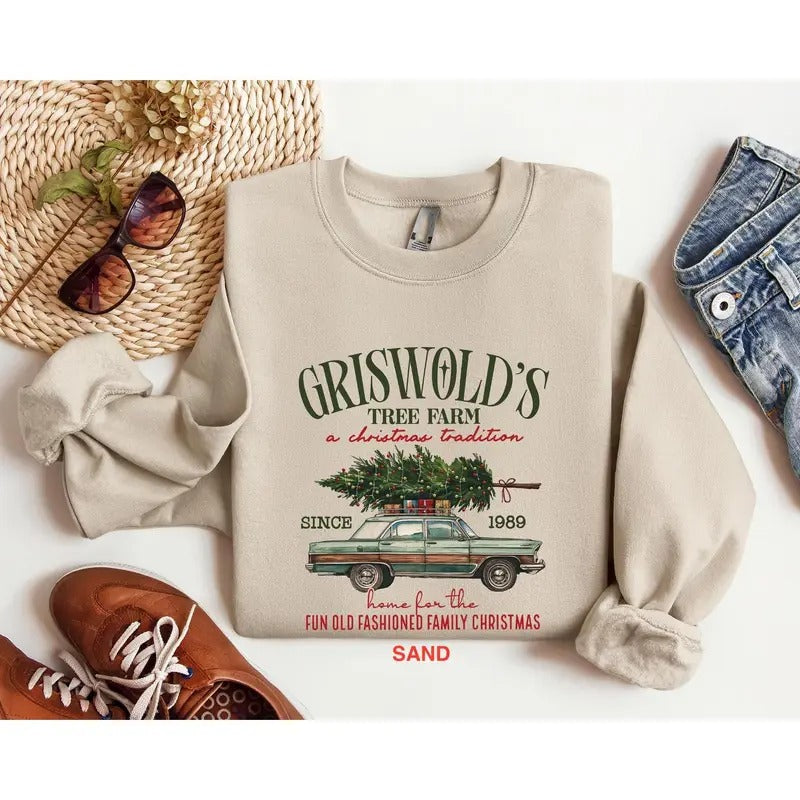 Grisworld Sweatshirt, Grisworld Christmas Tree Shirt, Christmas Movie Sweatshirt, Family Christmas Sweatshirt, Christmas...