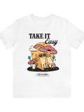 Groovy Cat Graphic Tee, Take it easy Beach T Shirt, Trendy Preppy Unisex T Shirts, Positive Quote T-Shirts, Shirts, Funky...