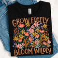 Grow Freely, Bloom Wildly DTF TRANSFERS - THIS IS NOT A SHIRT Hoodie, Sweatshirt | GrindPrints.com