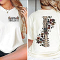 Grow Through It Tee - Women's Crewneck T-Shirt with Floral Print Design for Summer Wear Hoodie, Sweatshirt | GrindPrints.com