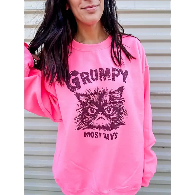 Grumpy Graphic Pullover T-Shirts, Hoodie, Sweatshirt | GrindPrints.com