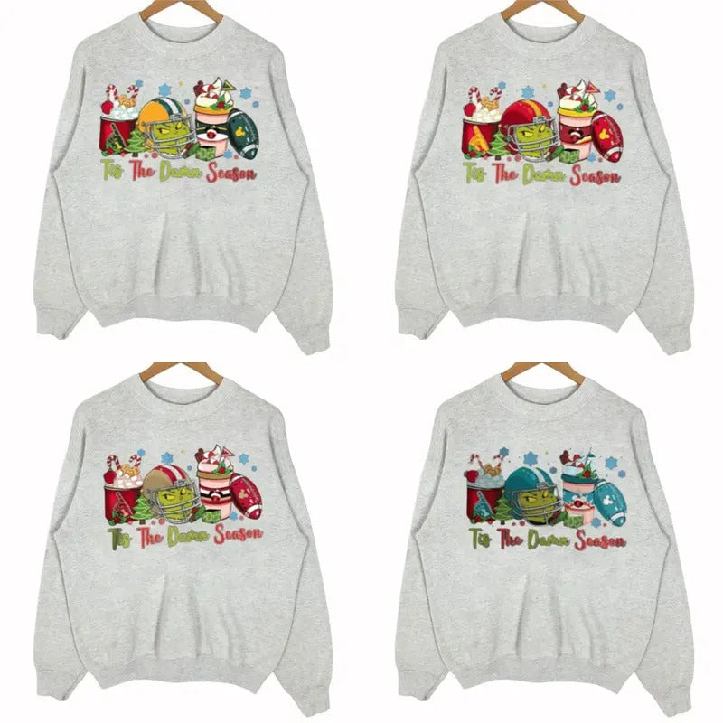 Grynch Game Day Crewneck - Ultimate Football Sweatshirt for Every Team T-Shirts, Hoodie | GrindPrints.com