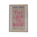 Guest Check Poster, Girly Decor, Trendy Poster Prints, You Look So Good Wall Art Print, Retro Apartment Decor, Poster...