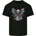 Guitar & Skull Heavy Metal Rock Music Wings Mens Cotton T-Shirt Tee Top Made in USA Hoodie, Sweatshirt | GrindPrints.com