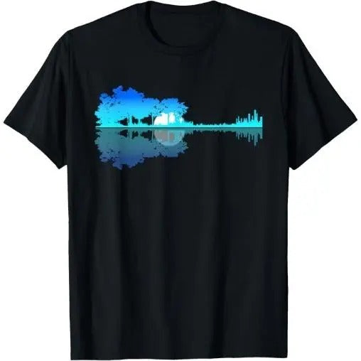 Guitar Lake Shadow Love Guitar Musician Made USA T-Shirts, Hoodie, Sweatshirt