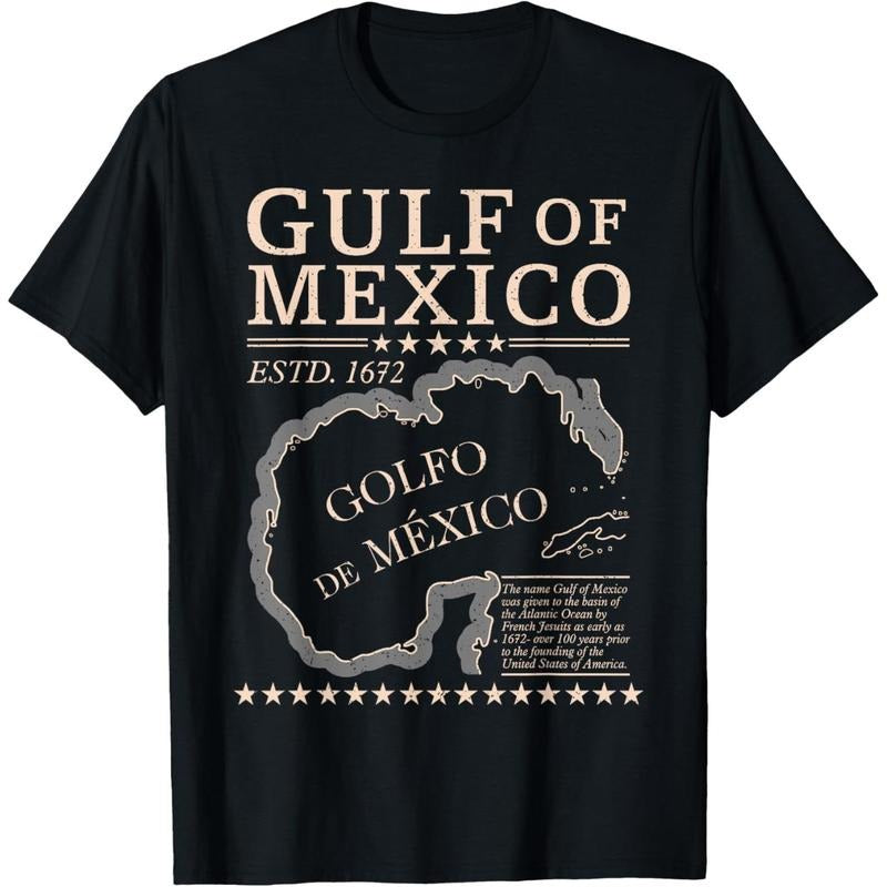 Gulf Mexico 1672 Historic Map Coastal History Made Usa T-Shirts, Hoodie, Sweatshirt