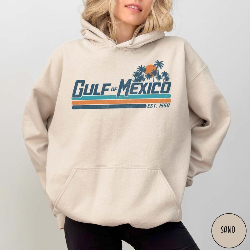 Gulf of Mexico Hoodie Gulf Coast Sweatshirt Mexico Beach Shirt Texas Alabama Mississippi Florida Beach Hoodie Mexico Gift...