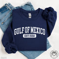 Gulf of Mexico Sweatshirt, Gulf of Mexico Est 1550, Gulf Coast Sweatshirt, Mexican Beach Crewneck, Liberal Gift T-Shirts,...