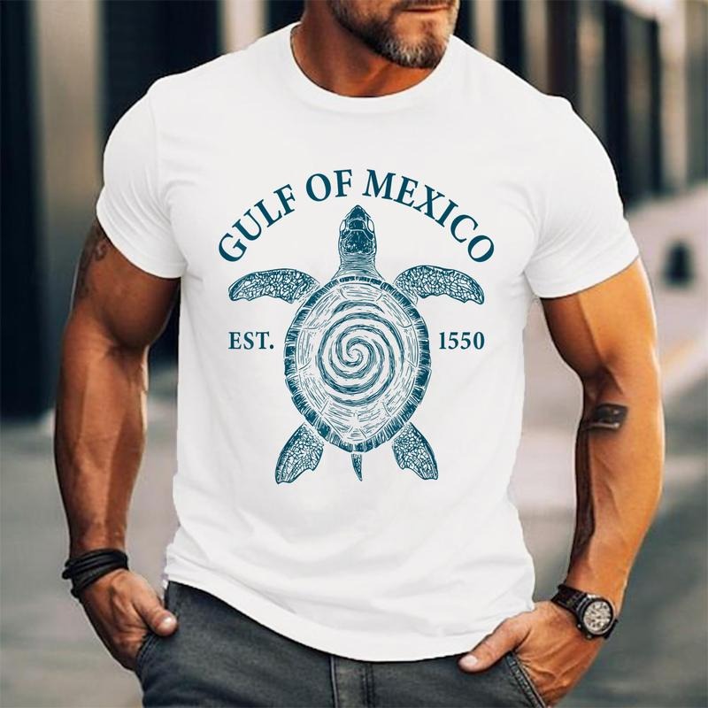 Gulf Mexico Turtle Cotton 100% Top Trending T-Shirts, Hoodie, Sweatshirt