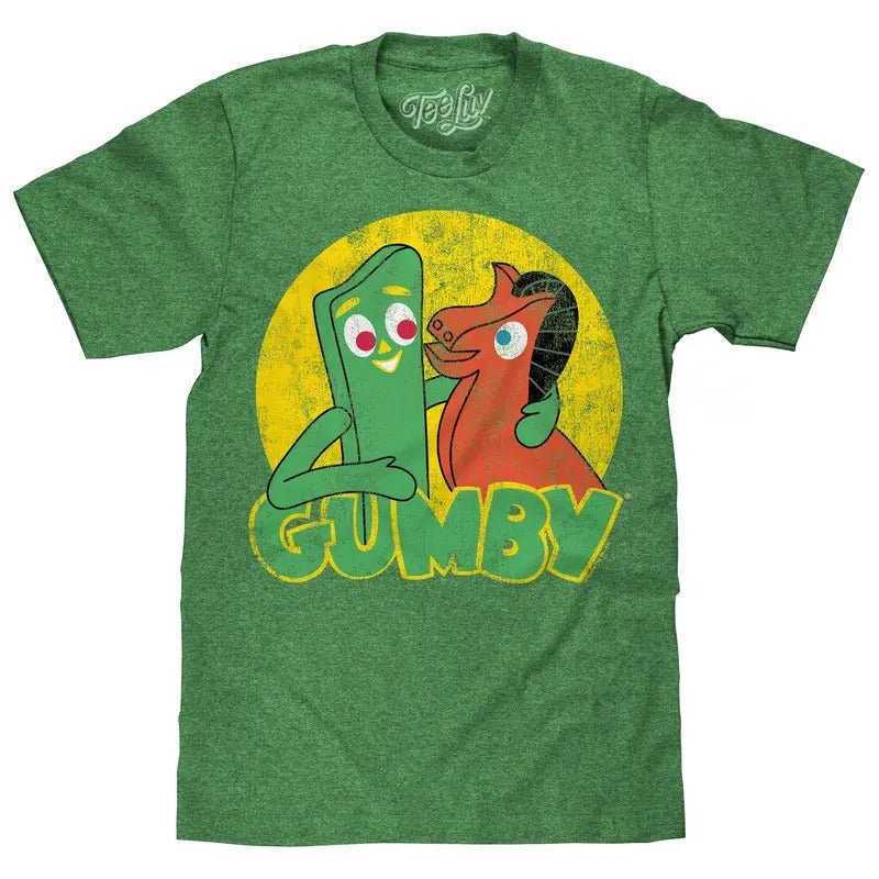 Gumby and Pokey T-Shirt - Green Hoodie, Sweatshirt | GrindPrints.com