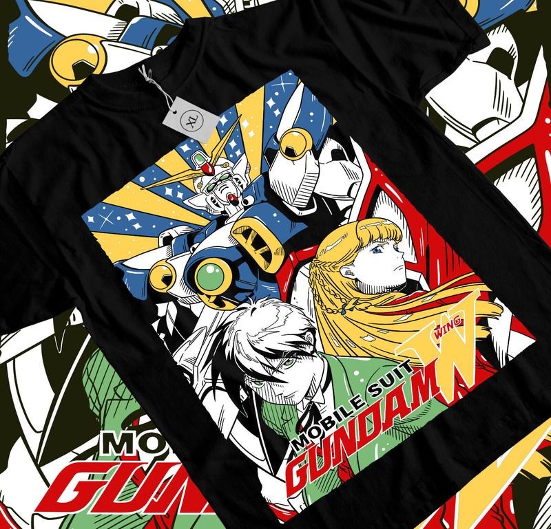 Gundam Wing T-Shirt S-4XL Japanese Anime Tshirt Manga Shirt Graphic Art Tshirt S-4XL Hoodie, Sweatshirt | GrindPrints.com