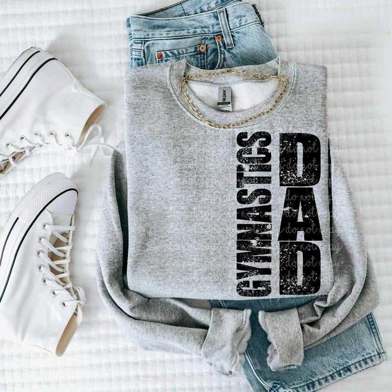 Gymnastics Dad DTF Transfers - THIS IS NOT A SHIRT Hoodie, Sweatshirt | GrindPrints.com