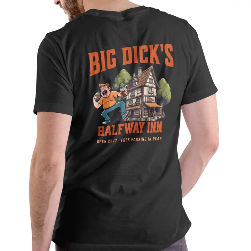 HALFWAY INN T Shirt, Unisex Cotton Menswear Top Hoodie, Sweatshirt | GrindPrints.com