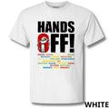 HANDS OFF! Protest Rights Tee with Power Fist & Bold Causes List Graphic Streetwear T-shirt Hoodie, Sweatshirt
