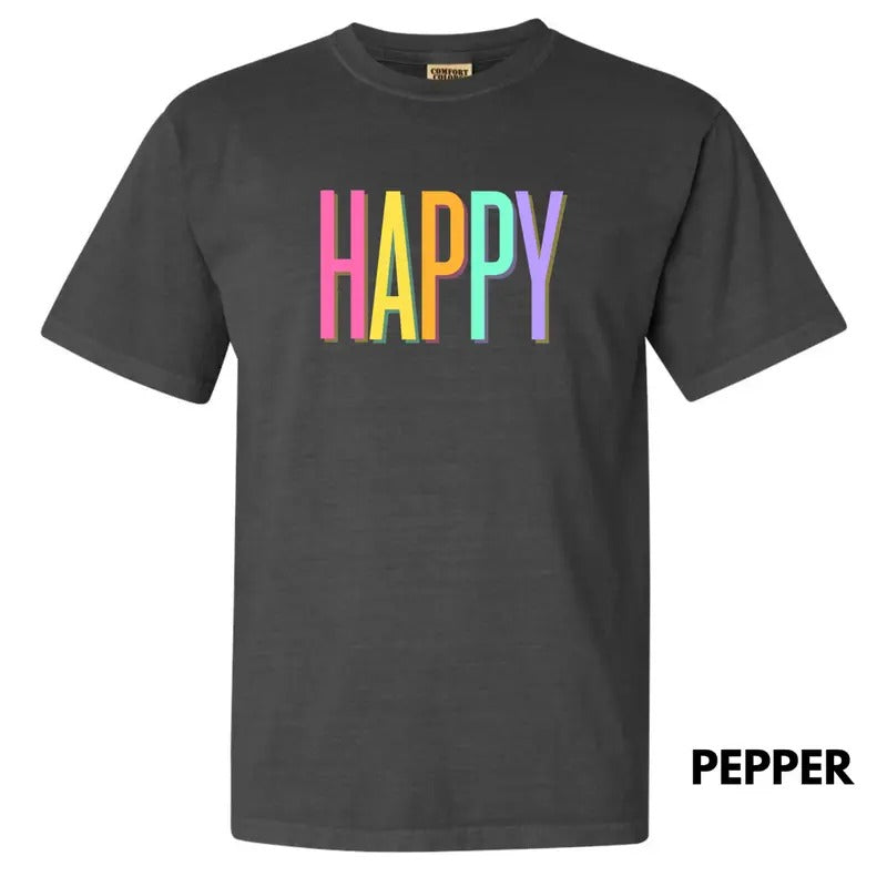 HAPPY Comfort Colors T-Shirt 'NLB' Hoodie, Sweatshirt | GrindPrints.com