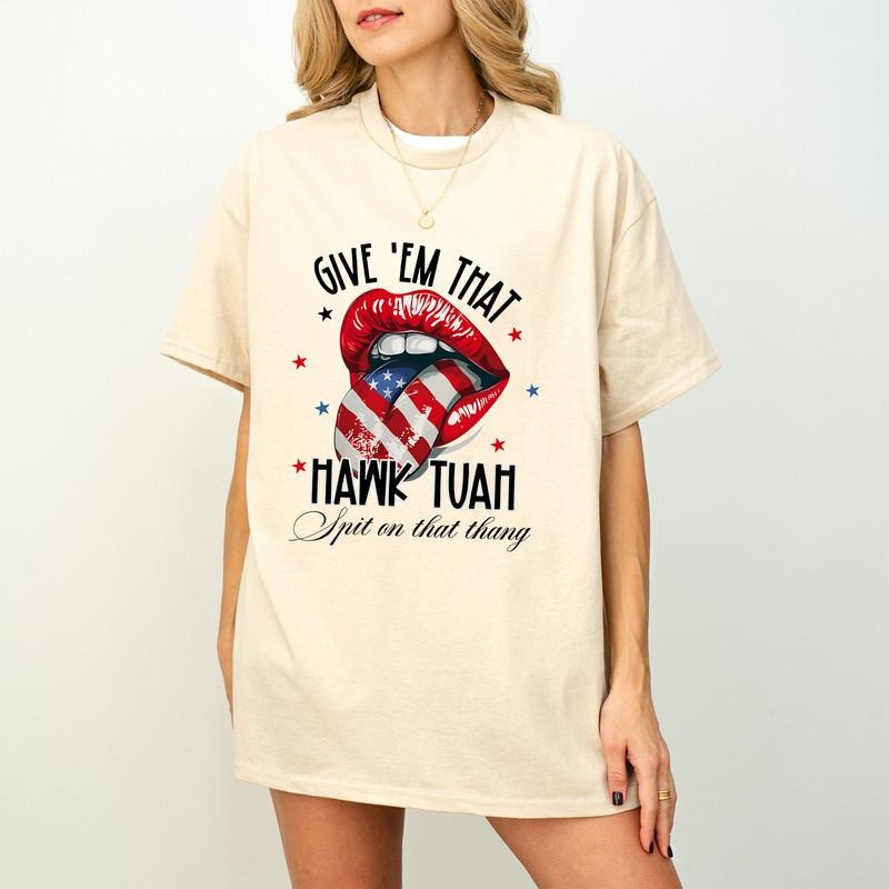 HAWK TUAH Spit That Thang Funny Social Hawk Tuah Viral 2024 T-Shirts, Hoodie, Sweatshirt