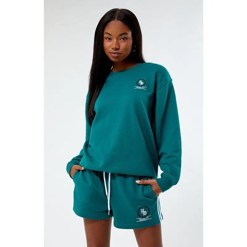 HELLO, DAISY Women's Varsity Crew Neck Sweatshirt T-Shirts, Hoodie | GrindPrints.com