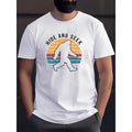 HIDE AND SEEK Print Men's Regular Fit T-shirt, Breathable Chic Round Neck Tee, Comfortable Meticulously Crafted Outdoor...