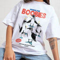 HOORAY FOR BOOBIES OVERSIZED TEE, Men Summer Fashion Cotton, Cotton Menswear, S to 3XL Soft Top Hoodie, Sweatshirt
