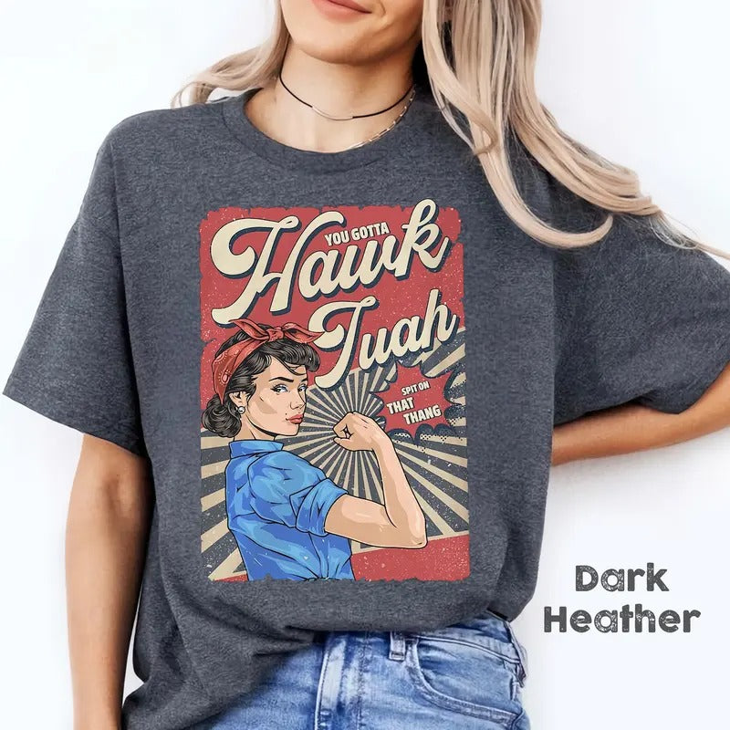 Ha.k Tuah Shirt, Viral Spit on That Thing Shirt, Miss Hawk Tuah Apparel Hoodie, Sweatshirt | GrindPrints.com