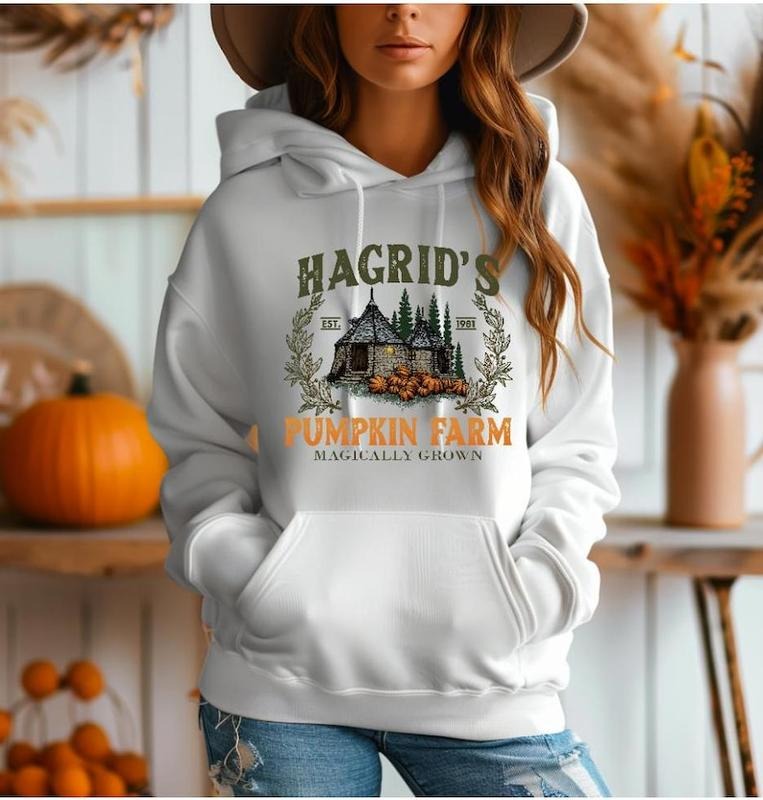 Hagrid's Pumpkin Farm Magically Grown Unisex Heavy Blend Hooded Sweatshirt, , Cute Fall Pumpkin Hoodie, Halloween Hoodie,...