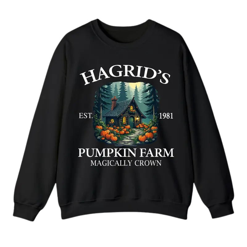 Hagrid's Pumpkin Farm Sweatshirt, Thanksgiving 2024 Sweatshirt For Men And Women, Trendy Shirt Hoodie | GrindPrints.com