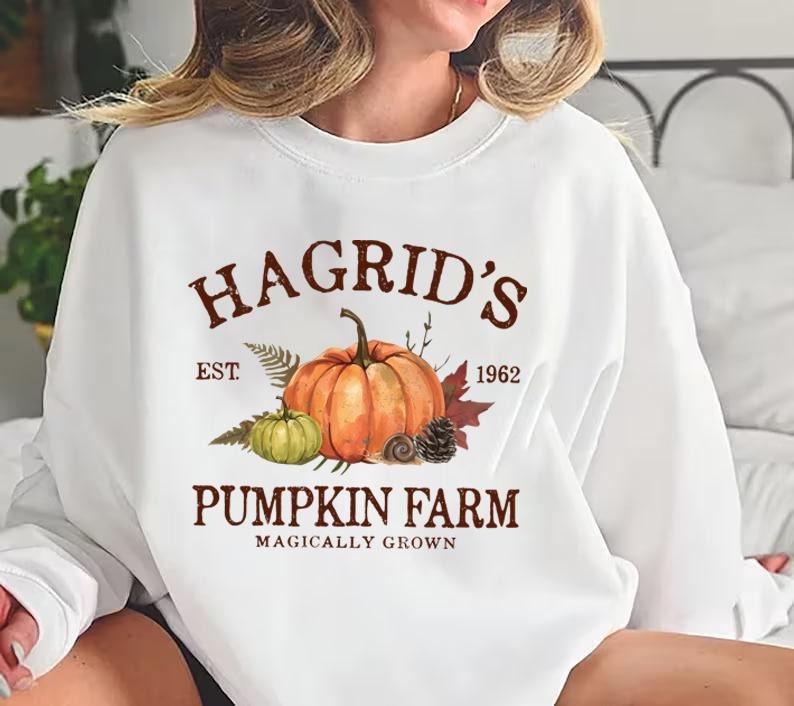 Hagrid'S Pumpkin Patch Pumpkin Patch Shirt Retro Halloween Fall Wizard Autumn Fall Halloween Thanksgiving Pumpkin Fall Spooky Season HP Fan T-Shirts, Hoodie, Sweatshirt