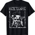 Hail Santa Heavy Metal Headbanger Ugly Christmas T-Shirt Hoodie, Sweatshirt | GrindPrints.com