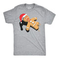 Half-Eaten Gingerbread Man t-shirt Funny Mens Christmas T-Shirts Mens Funny T Shirts Cool Tees Soft Stylish Casual...